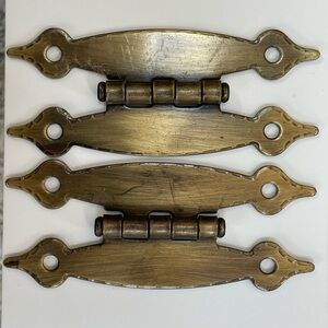 2- Antique Brass Hinges